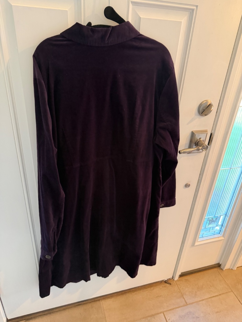 J. Jill deep purple button down dress - Picture 2 of 6